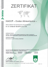 HACCP Zertifikat 2020-2023