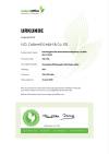 Urkunde klimaneutrales Unternehmen 2025